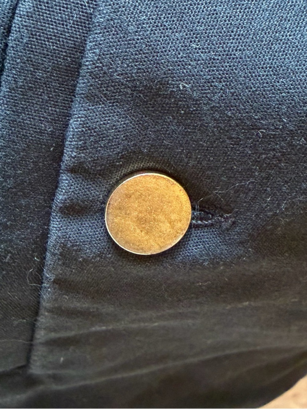 H&M Tailored Black Chino Shorts with Gold Buttons - Picture 7 of 7